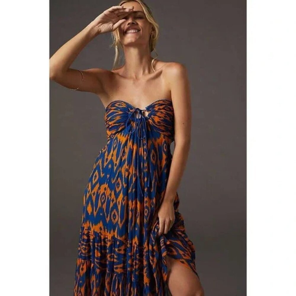 Anthro Verb by Pallavi Singhee Cut-Out Maxi Dress -NWT - Picture 2 of 10